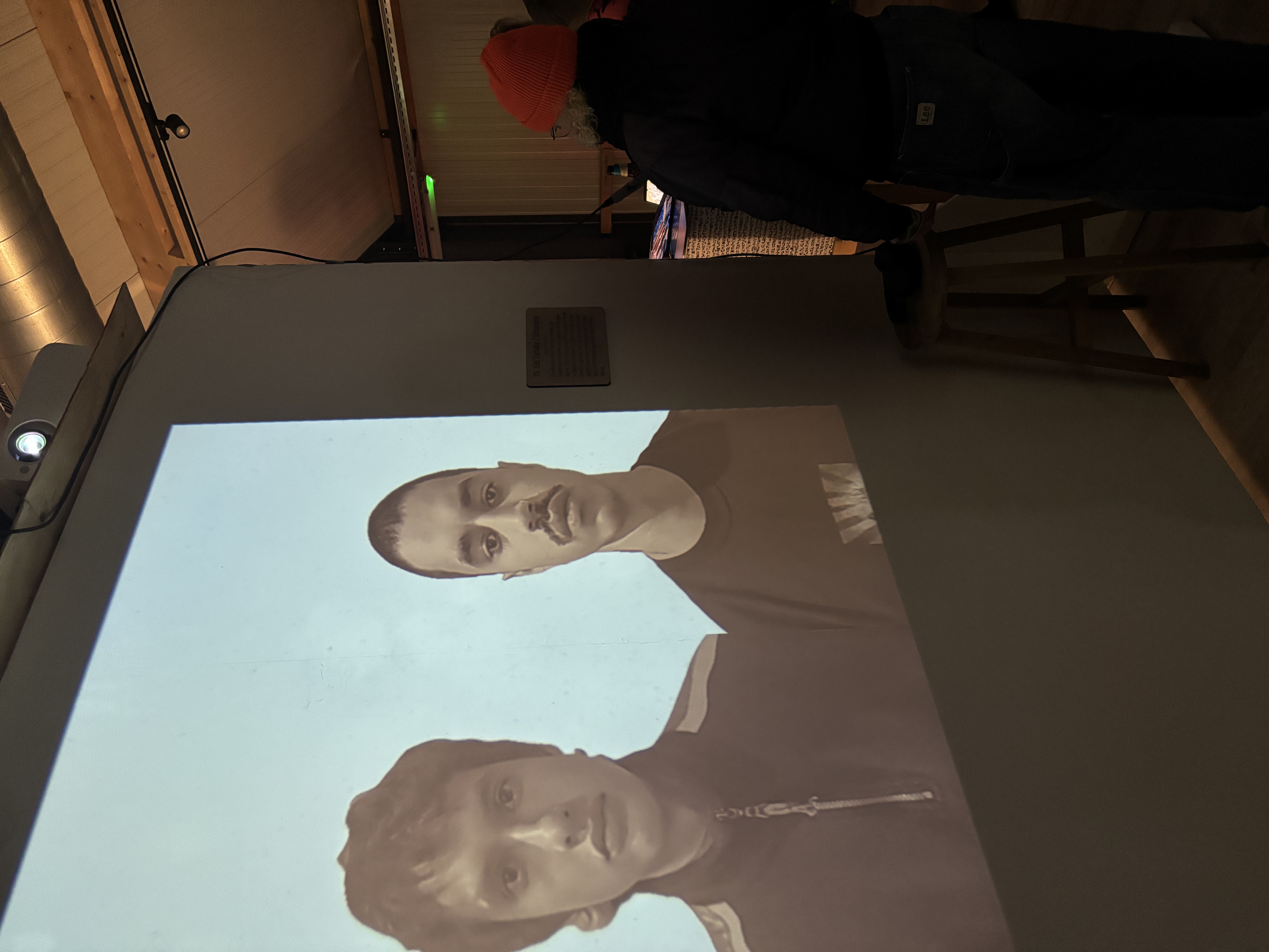 My work during the exhibition